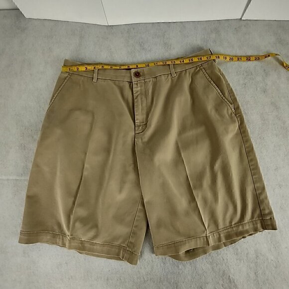 Izod Saltwater Stretch Men's Cotton Spandex Tan 4 Pocket Shorts Size 34 - Picture 7 of 13